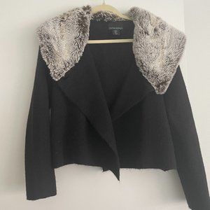 Cynthia Rowley Sweater + Faux Fur